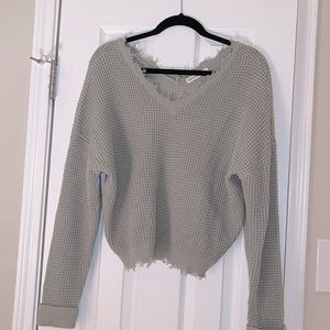 Sage colored sweater. Size Medium